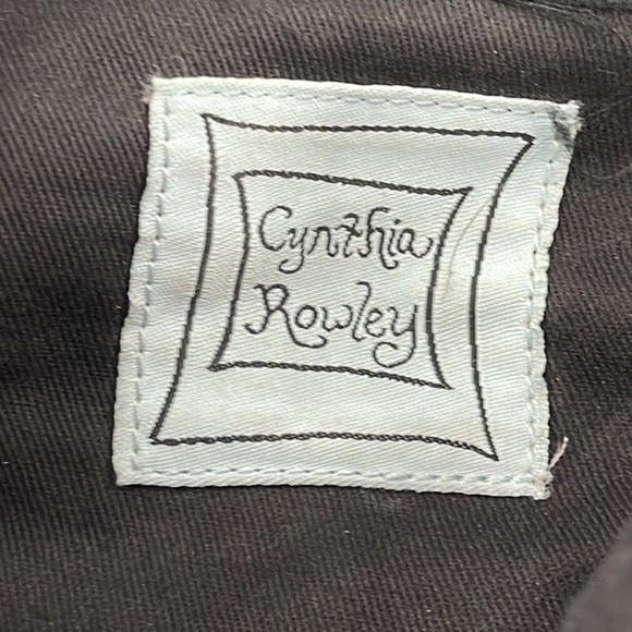 CYNTHIA ROWLEY Black Leather Vintage Women’s Shoulder - Picture 9 of 10